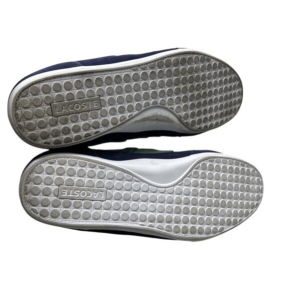 Lacoste Men Shoes Chaymon 123 2 Navy Green Leather Casual Sneakers Shoes Sz 11 main image 11